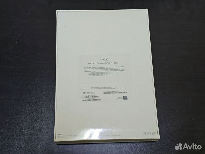 Apple iPad 2018 Wi-Fi+LTE Space Gray 32GB, новый