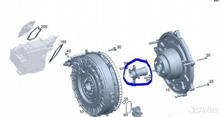 Фланец Mercedes-Benz Gle 450 4Matic M256E30 DEH LA