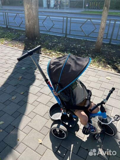 Велосипед коляска с ручкой бу