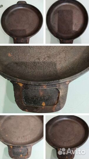 Две чугунные сковородки СССР