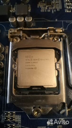 Материнская плата 1155 с процессором intel Xeon