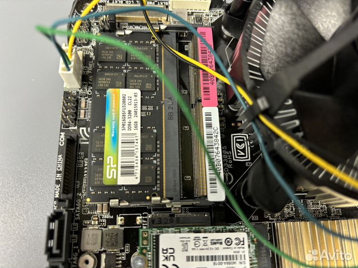 Материнская плата asus H110T-i3\240GB\16озу