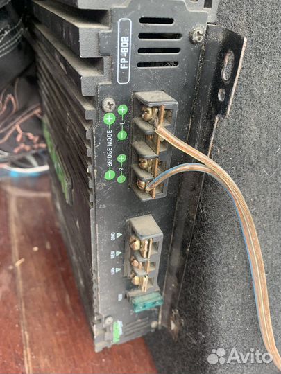 Сабвуфер и усилитель