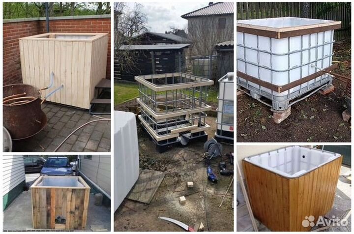 Купель из еврокуба