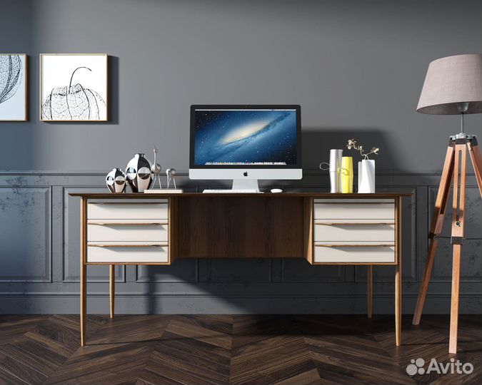 Рабочий письменный стол «Bruni» с ящиками