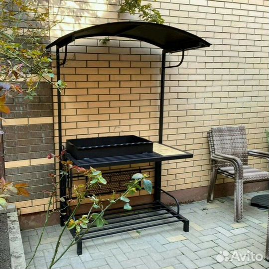 Кованые мангалы с крышей