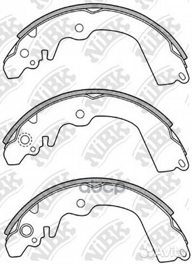 Колодки торм.бар.mitsubishi carisma/colt/galant