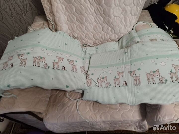 Бортики в детскую кроватку бу