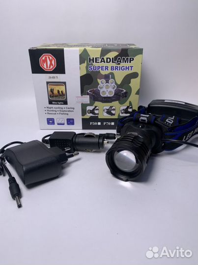 Налобный фонарь аккумуляторный 48М