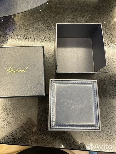 Chopard серьги happy diamods золото