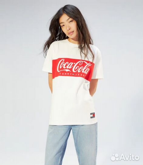 Футболка женская Tommy x Coca cola