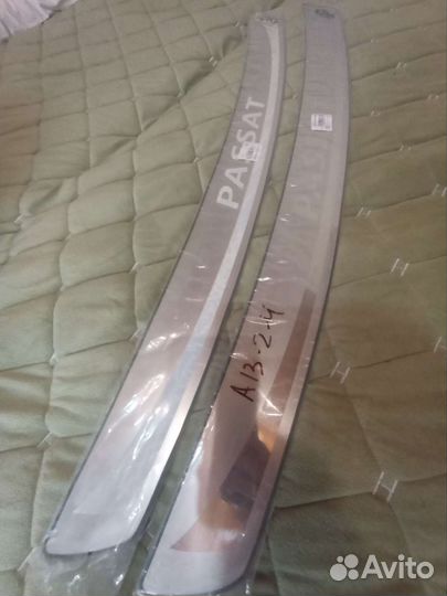 Накладка на бампер Фольксваген пассат б7