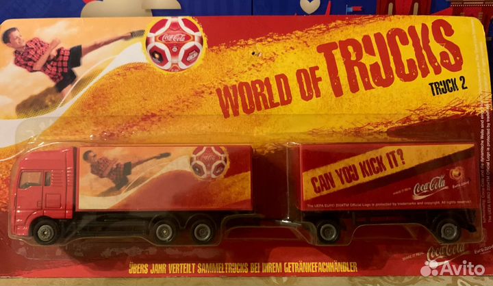 Коллекционный грузовик Кока-кола Уефа Евро 2004