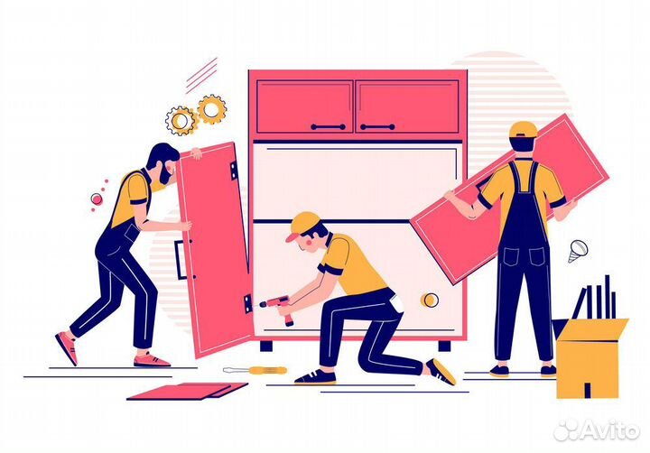 Сотрудник на упаковку мебельных изделий