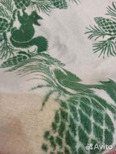 Одеяло детское шерстяное СССР 100х140