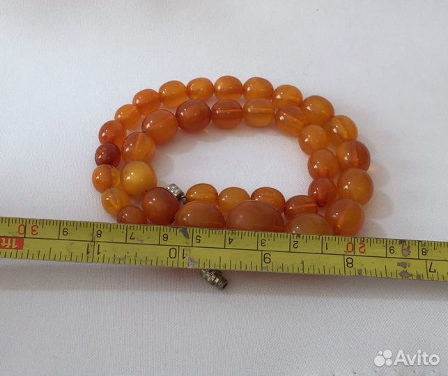 Янтарные Бусы Оливы Натуральный Янтарь винтаж СССР