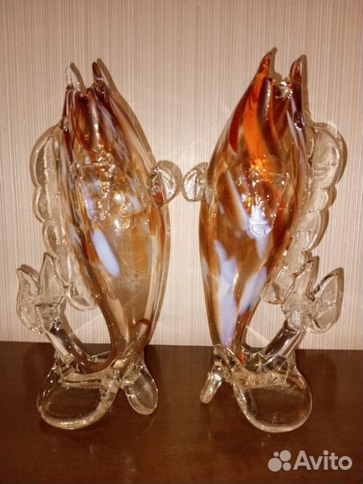 Рыбки выдувное стекло