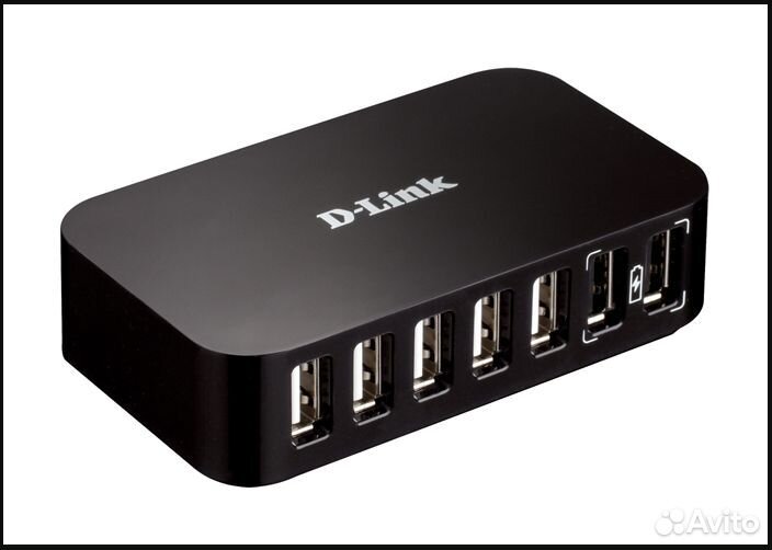 Концентратор с 7 портами USB 2.0 DUB-H7 + бп