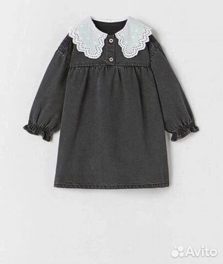 Джинсовое платье zara 92
