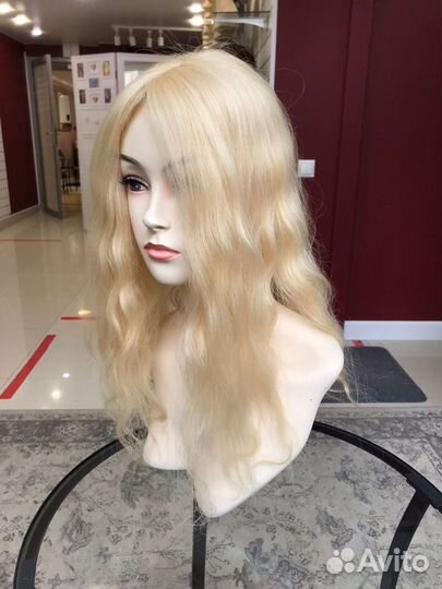 Накладка из натуральных волнистых волос (40см)