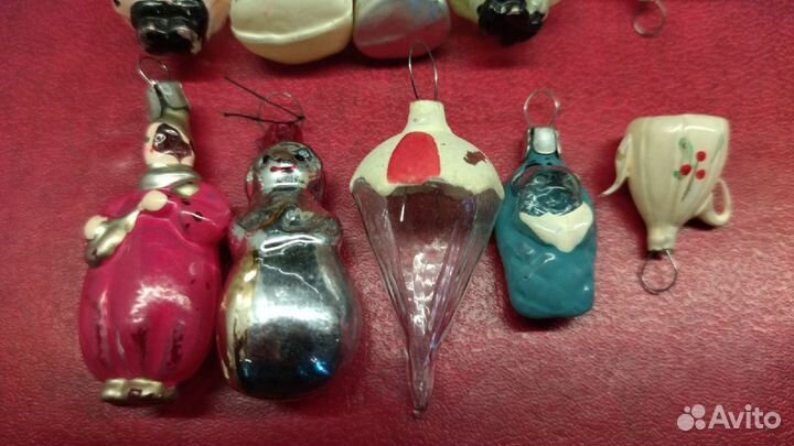 Редкие елочные игрушки из набора малютка. 10шт ст