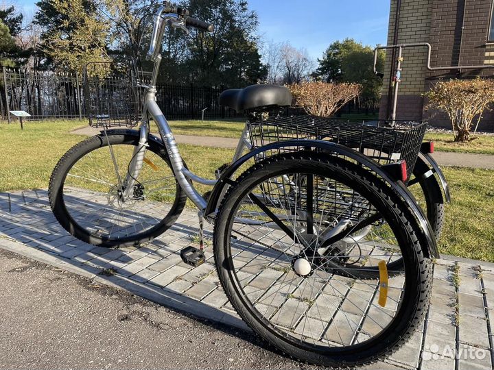 Устойчивый трехколесный велосипед для пожилых