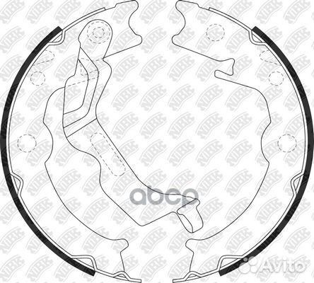 Колодки тормозные барабанные зад chevrolet