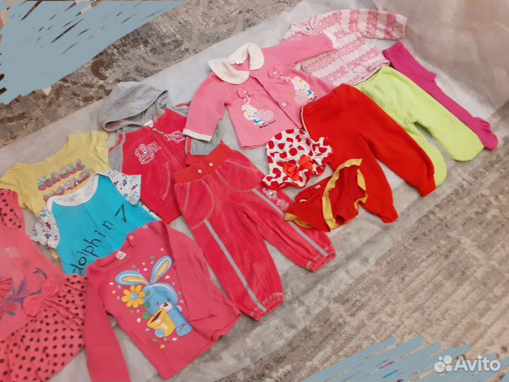 Пакет вещей на 2-3 года девочку