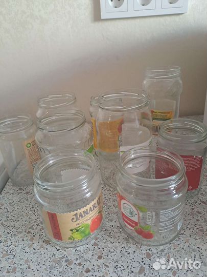 Банки стеклянные разные 0.3 - 1.0 литра