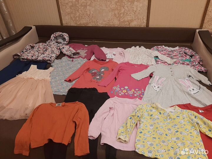 Вещи пакетом на девочку ростом 110 см