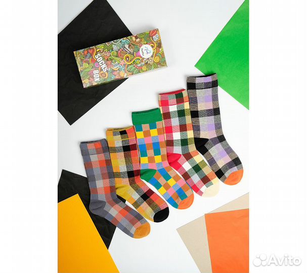 Носки Funfur Quadro в наборе 5 пар