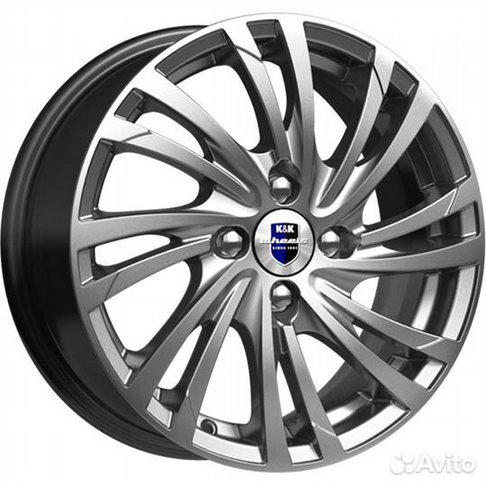 Диск K&K Мейола 6х15 PCD 4х100 ET 48 DIA 54,1 Дарк