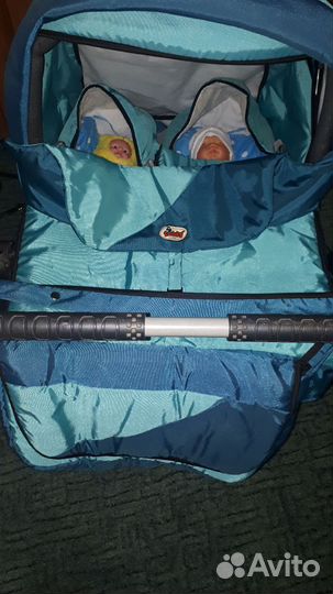 Коляска для двойни или близнецов зима лето
