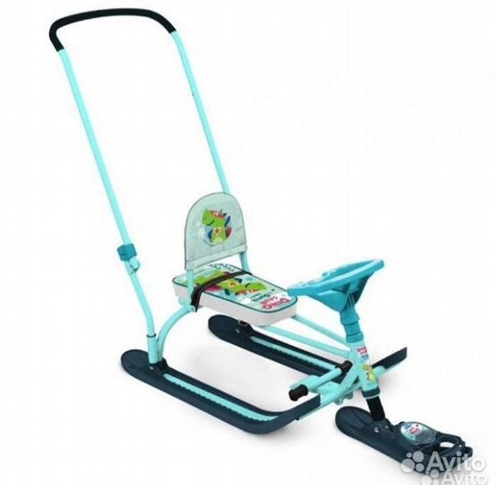 Снегокат детский с ручкой от 1,5 лет