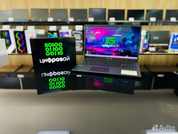 Мощный ноутбук Asus oled/Core I3-N305/DDR4-8/SSD