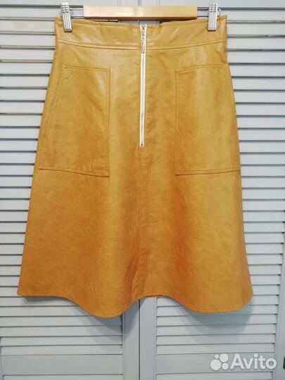 Мини юбка belucci из экокожи р. S