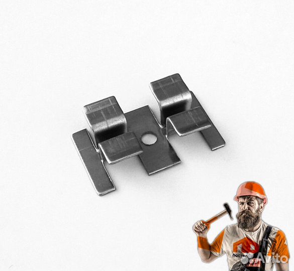 Кляймер металлический для дпк доски