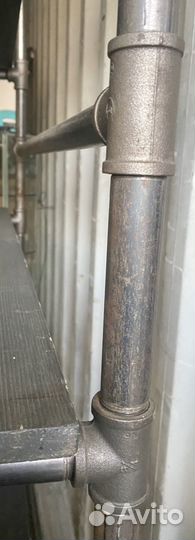 Стеллаж из сантех Труб лофт 195х100х40см