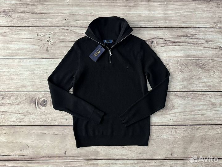 Свитер полузамок Polo Ralph Lauren черный мужской