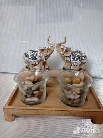 Подсвечник фигурка слоны