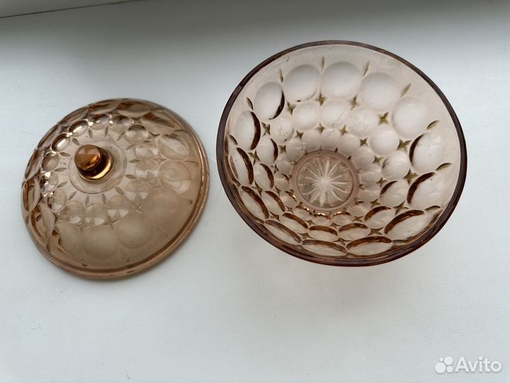 Сахарница стекло СССР