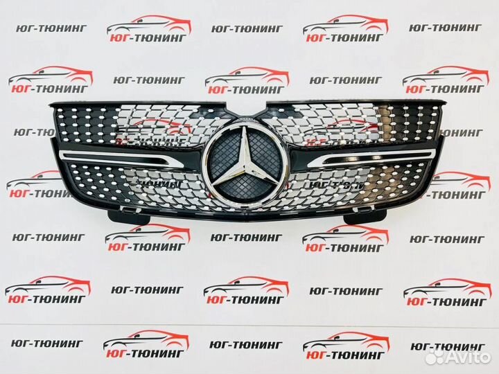 Решетка Diamond Black на Mercedes GL X164 2006-09