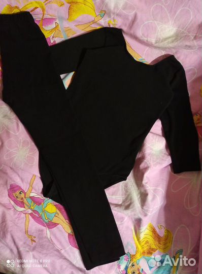 Купальник+леггинсы для гимнастики 116