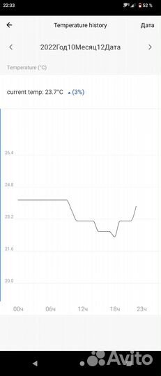 Умный датчик температуры и влажности WiFi Tuya