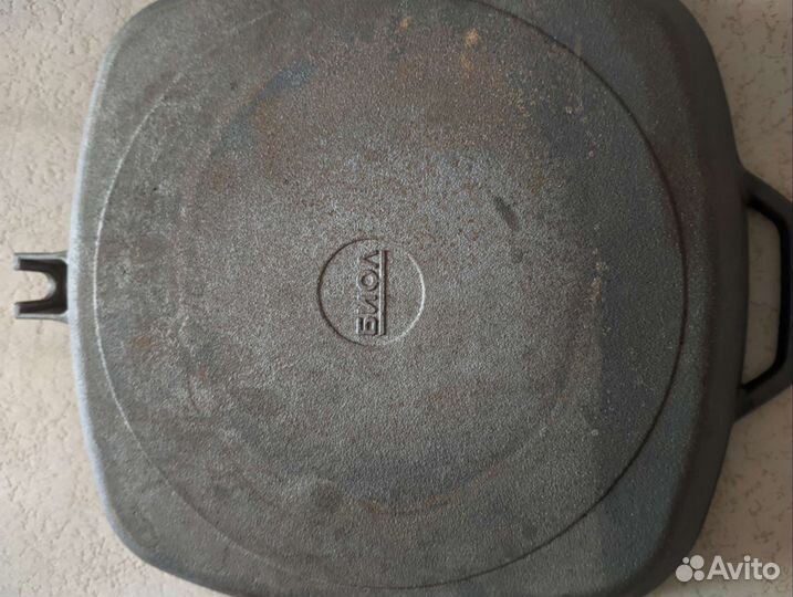 Чугунная сковорода гриль биол