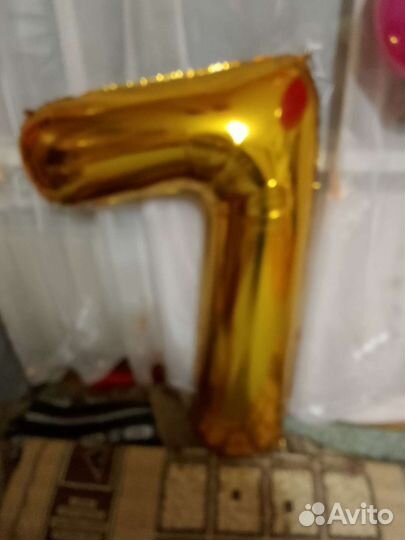 Шарик фольга цифра 7