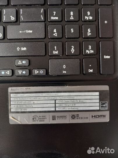 Ноутбук Acer aspire E1-522