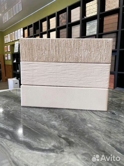 Кирпич лицевой слоновая кость дерево Железногорски