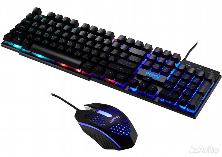 Комплект клавиатура и мышь oklick gmng 400