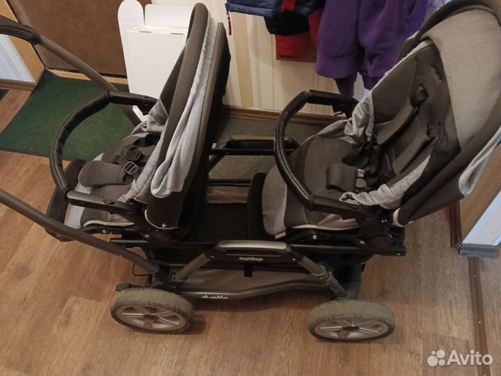 Коляска для двойни peg perego